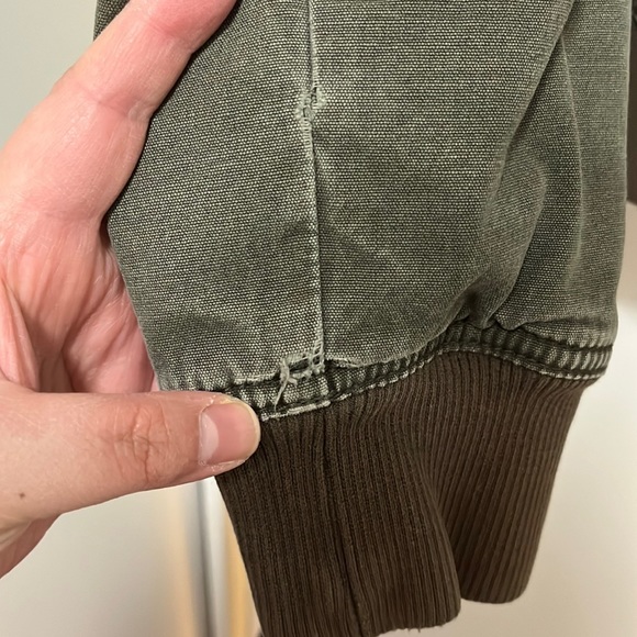 TNA - Army Green Bomber Jacket - Picture 7 of 8